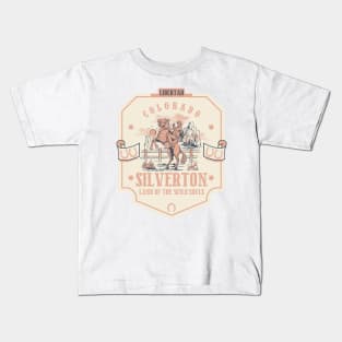 Silverton Colorado wild west town Kids T-Shirt